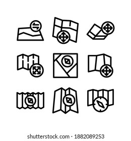 maps icon or logo isolated sign symbol vector illustration - Collection of high quality black style vector icons
