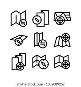 maps icon or logo isolated sign symbol vector illustration - Collection of high quality black style vector icons
