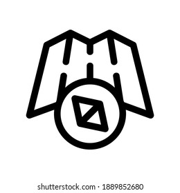 maps icon or logo isolated sign symbol vector illustration - high quality black style vector icons
