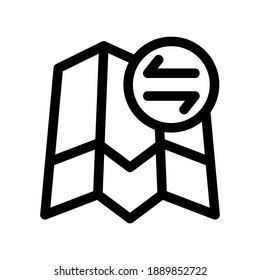 maps icon or logo isolated sign symbol vector illustration - high quality black style vector icons
