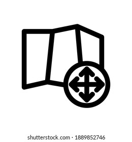 maps icon or logo isolated sign symbol vector illustration - high quality black style vector icons
