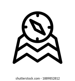 icono de mapas o logotipo símbolo de signo aislado ilustración vectorial - iconos vectoriales de estilo negro de alta calidad
