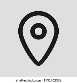 Maps icon logo symbol. Vector graphic. Eps 10.