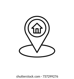 Maps icon logo vector design illustration