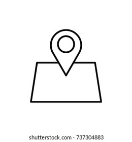 Maps icon logo vector design illustration