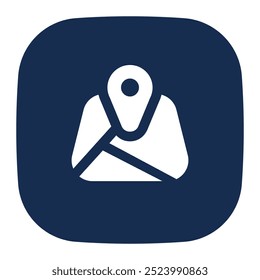 Maps icon. map, locations, travel, placeholder, pin, gps. Vector icon illustration