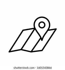 Maps icon on eps 10 with a white background