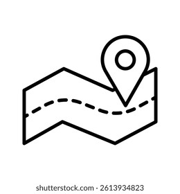 Maps icon on white background