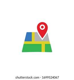 maps icon, maps sign and symbol vector