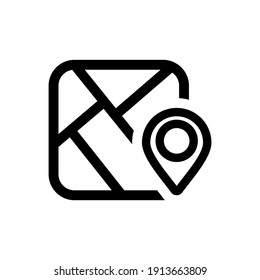 maps icon vector logo symbol