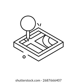 Karten Symbol moderne Vektorsymbole, Illustrationen oder UI-Designs