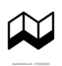 Maps Icon Vector Symbol Design Illustration
