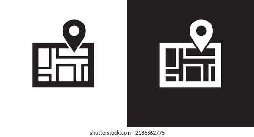 Maps icons design vector. Location pointer symbol illustration.