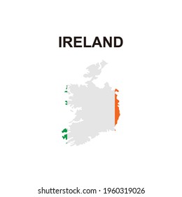 Karten von Irland Symbol, Vektorsymbol