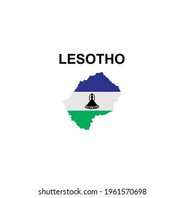 maps of Lesotho icon vector sign symbol svg