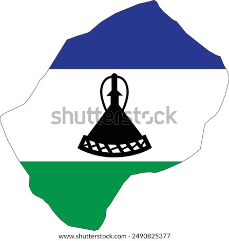 Maps of Lesotho logo vector