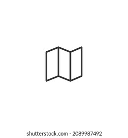 maps line icon, outline vector sign, pixel perfect icon
