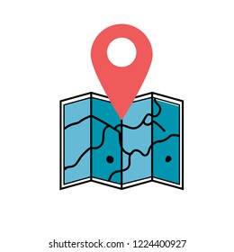 maps location design vector