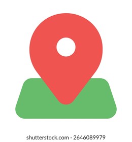 maps and location flat icon editable vektor