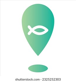 Karten und Standortsymbol mit isolierter Vektorgrafik und transparentem Hintergrund