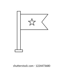 Maps & Location line black icon