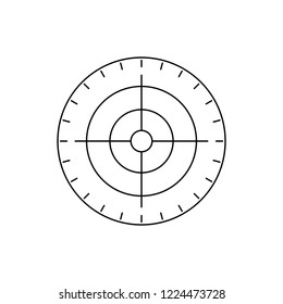 Maps & Location line black icon