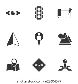 Maps, location and navigation icons.