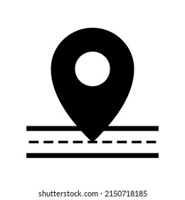 Maps and location in trendy flat style. simple design for graphics, logos, websites, social media, UI, mobile apps, EPS10