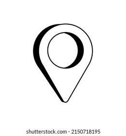 Mapas y ubicación en un estilo moderno y plano. diseño simple para gráficos, logotipos, sitios web, medios sociales, interfaz de usuario, aplicaciones móviles, EPS10