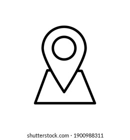 Maps and location in trendy outline style.  simple design for graphics, logos, websites, social media, UI, mobile apps, EPS10