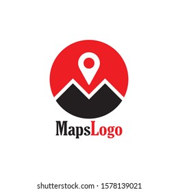 Maps Logo Design Template For Business Or Agency