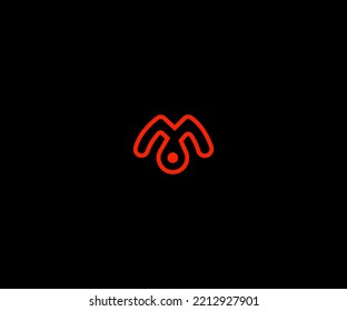 Karten M-Letter-Logo Vektor-Vorlage Abstraktes Monogramm-Symbol