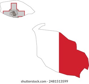 Maps of Malta logo vector