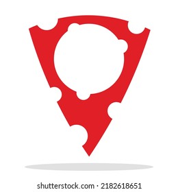 Maps Marker red icon, Pin symbol, Location icon flat vector illustration.