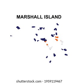 maps of Marshall Island icon vector sign symbol