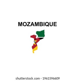 símbolo de símbolo del vector del icono de Mozambique