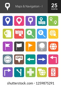 Maps & Navigation Filled Icons