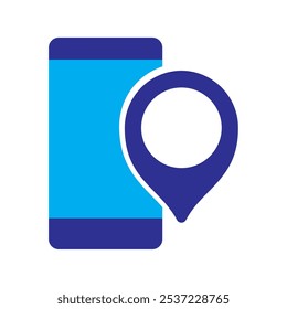 maps and navigation gps app isolated