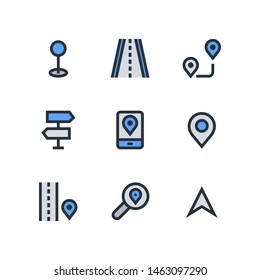 Maps and Navigation icons in for any purposes. Perfect for website mobile app presentation and any other projects