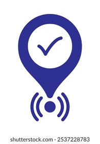 mapas e pin de localização de navegação isolados