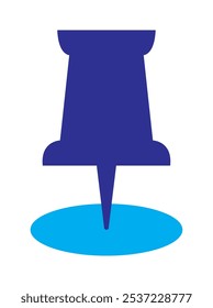 maps and navigation push pin isolated
