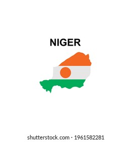 maps of Niger icon vector sign symbol 