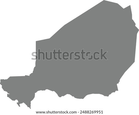 Maps of Niger Logo Vector