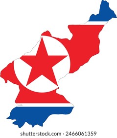Icono del Vector de Corea del Norte