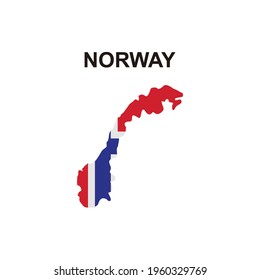 maps of Norway icon vector sign symbol