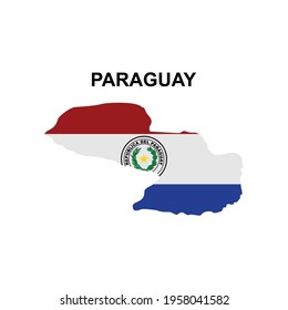 maps of Paraguay icon vector sign symbol