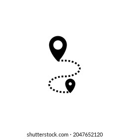 Maps and pin icon. location sign and symbol. geo locate, pointer icon.