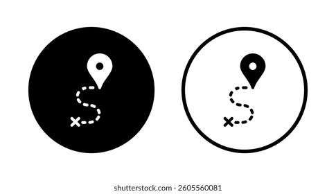 Maps and pin icon logo design. location sign and symbol. geo locate, pointer icon.