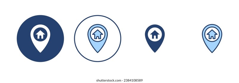 Maps and pin icon vector. location sign and symbol. geo locate, pointer icon.