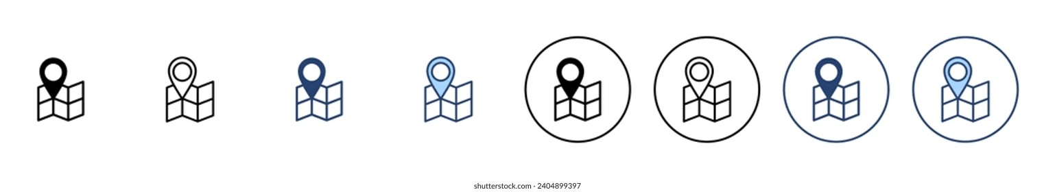 Maps and pin icon vector. location sign and symbol. geo locate, pointer icon.